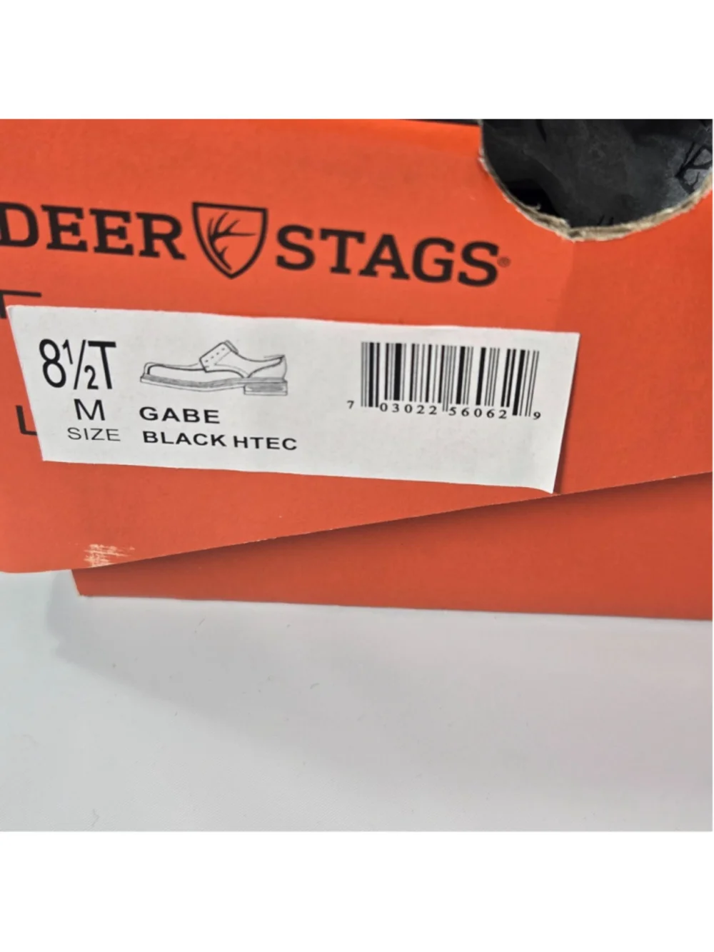 Deer Stags Gabe Boys Dress Shoes Toddler 8.5 Black Oxford School Uniform Wedding